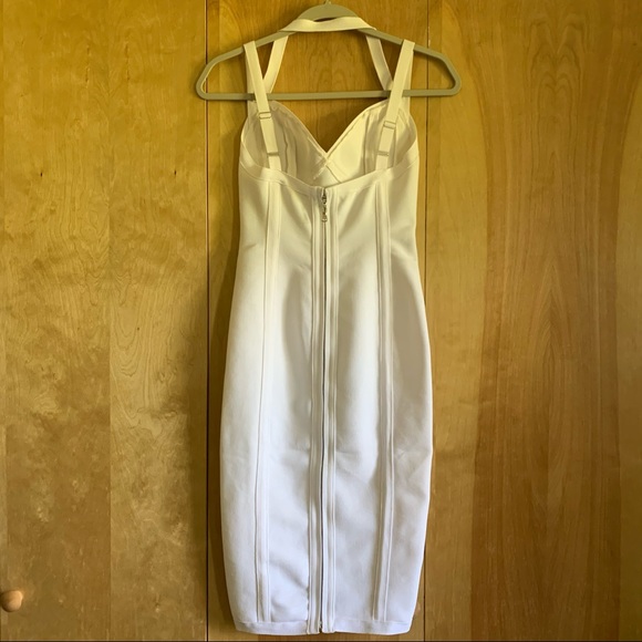 NWT White Sexy Midi Dress - Picture 7 of 10